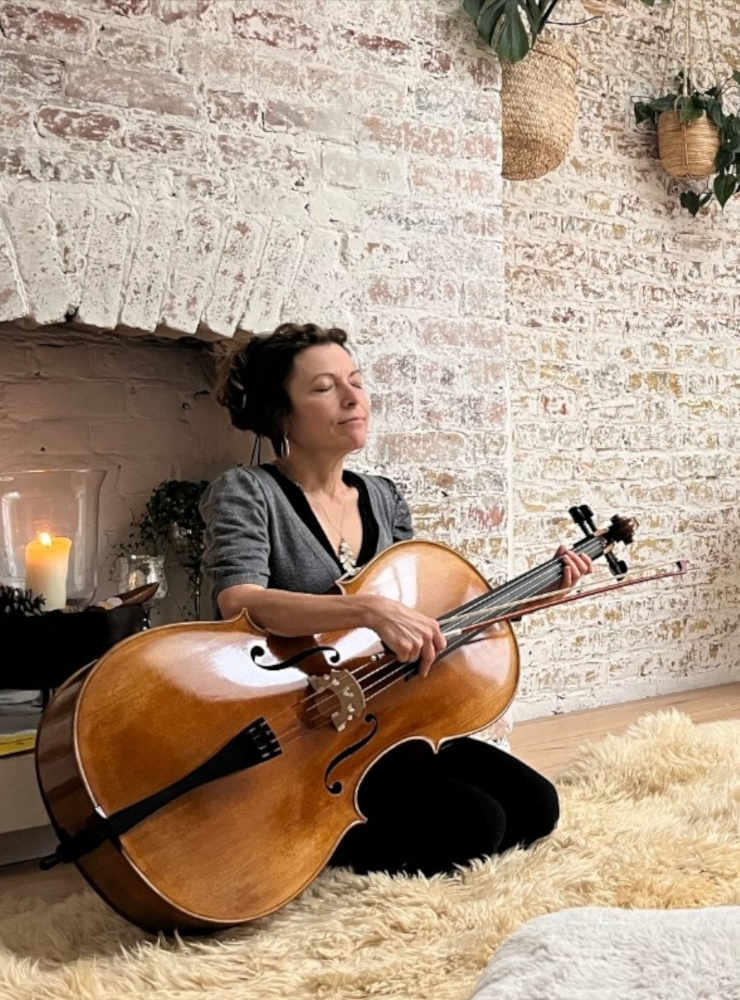 A playful exploration of live cello, sound, and movement A playful exploration of live cello, sound, and movement
