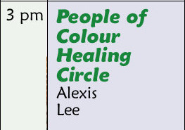 Schedule, Friday, 3pm - Healing dome