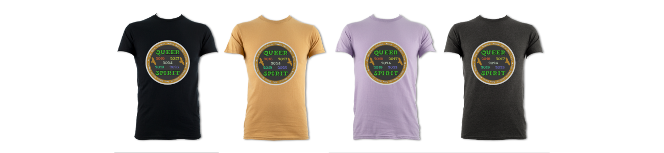 Queer Spirit Celebration T-shirt #2 (adult sizes)